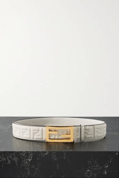 fendi embossed leather belt|Fendi o'lock belts.